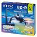 TDK видеозапись для Blue-ray диск BD-R 25GB 1-4 скоростей 5 цвет цвет Mix широкий принтер bru соответствует 5 листов 5mm тонкий кейс BR