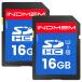 INDMEM SD������ 16GB 2�祻�å�SDHC ���꡼������ UHS-I U1 Class10 ��® Full HD �ӥǥ� ����