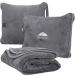 BlueHills premium soft путешествие покрывало pillow самолет полет покрывало мягкая сумка pillow кейс рука багаж ремень 