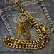  цепочка для бумажника крюк American Casual мужской Vintage Gold 45cm Street б/у одежда Biker VINTAGE WINGS
