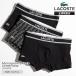  Lacoste LACOSTE боксеры 3 листов комплект монограмма & простой 3 упаковка мужской нижнее белье 2026 год осень-зима S/M/L 5H4970-10 | бренд [ стандартный обращение магазин ]