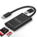 USB-C 3in1 SD TF J[h[_[,LUONOCAN USB3.0|[gt MicroSD USBJ[h[_[ SDHC/