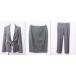 MAX MARA Max Mara 3 point setup suit silk .42 dark gray series 