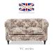 2 местный . диван диван love sofa Cesta - поле Британия под старину Classic цветок цветочный принт ткань симпатичный модный VINCENT VC2F254K