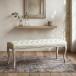  French интерьер bench linen бежевый розовый ширина 113cm модный . серия симпатичный Princess табурет закрытый для диван свадебный отель 