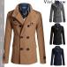  бушлат бушлат мужской пальто жакет шерсть шерстяное пальто тонкий короткий осень-зима vivishow