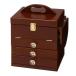  cosme box / ящик для косметики ( Brown ) примерно ширина 26× глубина 19× высота 31cm три поверхность зеркало имеется бабочка тип Mini стол имеется . покупка 