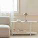 ROOM&amp;HOMEteili раунд половина полки 2 уровень примерно ширина 80cm белый сборка товар для бизнеса массовая закупка . покупка 