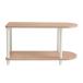 ROOM&amp;HOMEteili раунд половина полки 2 уровень примерно ширина 80cm дуб × белый сборка товар для бизнеса массовая закупка . покупка 