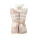  Bear foot Dream z покрывало одеяло постельные принадлежности baby COZYCHIC PLAID LAMB DREAM BUDDIE BAREFOOT DREAMS в клетку эмблема имеется . оттенок бежевого 
