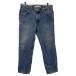 Lee Denim брюки W33 индиго голубой Lee Zip выше постоянный Fit American Casual джинсы б/у одежда . America скупка 2507-560