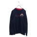 M&amp;C Sportwear принт тренировочный футболка XL~ темно-синий большой размер б/у одежда . America скупка a605-7485