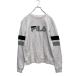 FILA Logo тренировочный футболка S белый серый черный filler обратная сторона ворсистый б/у одежда . America скупка a606-5657