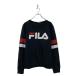 FILA принт тренировочный футболка filler XL черный большой размер женский б/у одежда . America скупка a606-5829