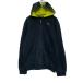 PUMA Zip выше Logo тренировочный Parker XL 160~ черный желтый Puma обратная сторона ворсистый б/у одежда . America скупка a606-6838