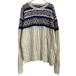 NEWCASTLE KNITS вязаный свитер XL белый темно-синий бордо большой размер fea i-ll кабель б/у одежда . America скупка a609-6842