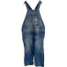 ROUND HOUSE Denim комбинезон W48 голубой USA производства 80's~ Work одежда комбинезон атмосфера серия б/у одежда . America скупка a708-6062