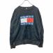 TOMMY JEANS принт тренировочный футболка XL размер Tommy джинсы черный б/у одежда . America скупка t2406-3241