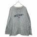 TOMMY JEANS Logo тренировочный футболка L размер Tommy джинсы вышивка серый б/у одежда . America скупка t2406-3883