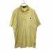 Polo Ralph Lauren рубашка-поло с коротким рукавом L Polo Ralph Lauren вышивка половина кнопка custom Fit желтый б/у одежда . America скупка t2407-4029