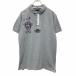 TOMMY HILFIGER рубашка-поло с коротким рукавом L размер Tommy Hilfiger половина кнопка тонкий Fit серый б/у одежда . America скупка t2407-4113