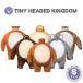  мягкая игрушка .. животное лицо маленький игрушка TINY HEADED KINGDOM S размер Thai колено head King dam тигр лисица ленивец слон лев 