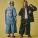  Gulf .-GALFY gang . Denim Baseball рубашка & Denim Joe tsuSETUP верх и низ в комплекте 162101 162102 DOG мужской женский девушка весна лето 26SS