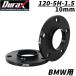 Durax ���C�h�g���b�h�X�y�[�T�[ BMW�p ���C�g�� �X�y�[�T�[ 10mm PCD120 5H P1.5 72.6�� �n�u��̌^ �z�C�[�� �X�y�[�T�[ ���C�g�� �u���b�N 2���Z�b�g WEIMALL