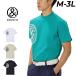 Anne Pas . короткий рукав mok шея рубашка мужской Golf одежда and per se GOLF SWING DRY сетка UV(UPF50+).. есть уменьшение . пот скорость . антибактериальный дезодорация мужской /AMS9566V2