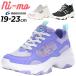  moon Star колено mo спортивные туфли Junior обувь девочка MoonStar ni-mo 19-23cm 2E ребенок обувь толщина низ легкий low cut шнурок обувь девушки dado обувь 