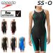  скорость .. купальный костюм женский FINA одобрение плавание одежда /SPEEDO Flex Sigma ka Ise mi открытый задний колено s gold / плавание /SCW12301F[ возвращенние товара не возможно ]