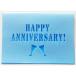  бесплатный карта из выше комплектация HAPPY ANNIVERSARY ( сообщение карта : складывающийся пополам разрезной память день стакан ( синий ))