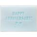  бесплатный карта из выше комплектация HAPPY ANNIVERSARY ( сообщение карта : складывающийся пополам разрезной память день стакан ( бледно-голубой ))