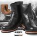  отметка 15 раз!AVIREX Avirex AV2225 HORNET Short кожа engineer boots натуральная кожа натуральная кожа мотоцикл rider Work ботинки бренд [ купон объект вне ][T]