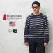 Binghamton Knitting Company ведро жевательная резинка тонн niting Company 19717 Striped Crew Pullover полоса k петля ru over [ купон объект вне ][T]
