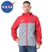 NASA официальный OFFICIALnasa официальный MARS Zip выше Parker RED / GRAY мужской Wind брейкер внешний бренд [ купон объект вне ][T]
