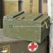  оригинал USED Швеция армия из дерева палатка box милитари место хранения box мебель интерьер Vintage античный модный [ купон объект вне ][T]