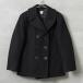  оригинал USED вооруженные силы США женский U.S.NAVY шерсть бушлат BLACK / бушлат PEA COAT[ купон объект вне ][I]