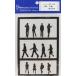 1/50 кукла ..... человек 12 body чёрный цвет Silhouette модель железная дорога модель . железная дорога geo лама .![ честь .][ особый бумага ][ кошка pohs возможно ]