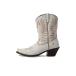 Ariat Womens Goldie Western Boot Distressed White 8.5