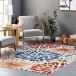 nuLOOM McEwen Bohemian Floral Machine Washable Area Rug, 6' x 9', Multi