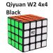  надежный с гарантией стандартный магазин QiYi Qiyuan W2 4x4x4 Cube черный кубик Рубика рекомендация 