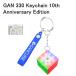 GAN330 Keychain 10th Anniversary цепочка для ключей Mini размер 3x3x3 Cube 10 anniversary commemoration модель магнит нет сборная головоломка 