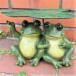  frog. ornament is ....2 pcs 11270N animal ornament entranceway objet d'art garden ornament gardening animal real garden miscellaneous goods small articles trout ko