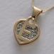  Gold initial подвеска crystal Heart E