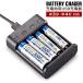  battery charger single 3 single 4 rechargeable battery charger USB charger single 3 charger single 4 charger Nickel-Metal Hydride battery charge cable attaching rechargeable battery for USB charger 4 slot y4