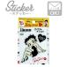  нашивка утюг модный вышивка стикер машина симпатичный betib-pBetty Boop симпатичный мотоцикл custom смартфон наклейка BT-05 ( черный платье )
