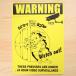  badge iron stylish embroidery signboard / pra autograph board betib-pBetty Boop warning ( yellow ) * mail service un- possible 