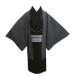  перо тканый. клетка пальто мужской мужчина серый M L LL японский костюм кимоно одиночный товар зимний весна осень одноцветный 