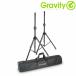 Gravity( gravity -) GSS5211BSET1 * легкий алюминиевый динамик подставка 2 шт. комплект комплект ( место хранения задний приложен )